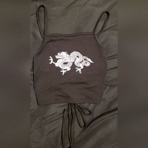 Dragon backtie tank top